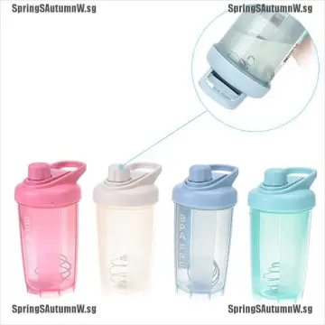 1pc Protein Powder Shaker Bottle Milkshake Fitness Sports Water Bottle With  Mixing Ball