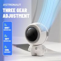 Hot Selling Dr.Isla Astronaut Hanging Neck Fan Portable USB Mini Handheld Bladeless Silent Desktop Fan For Outdoor Camping Small Fans Gift