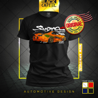 สินค้าคงคลังเพียงพอ! [BAJU / T เสื้อ TOYOTA SUPRA MK4] JDM - รถยนต์ / Karetta / สตรีทแวร์ / ผ้าฝ้าย / สีดำ