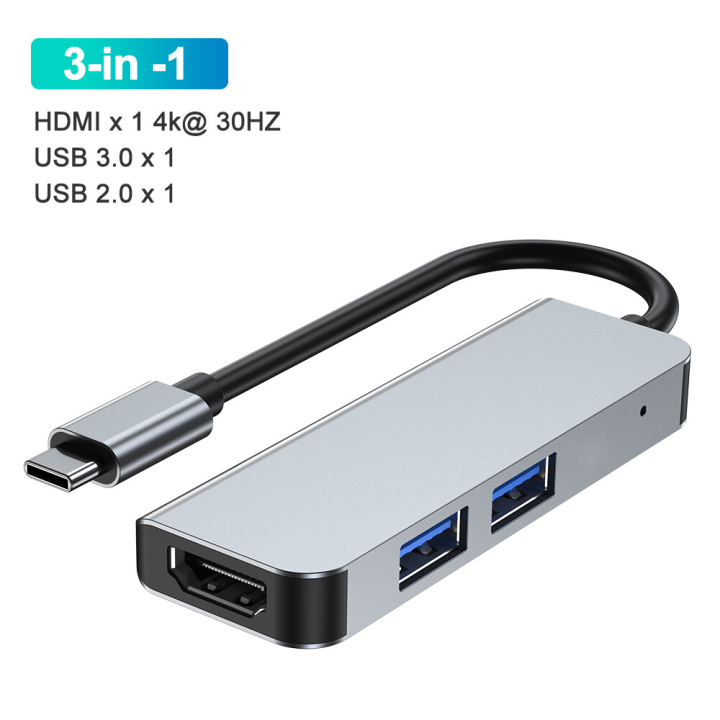 Ready To Ship】Hub Type C Chuyển Đổi Usb / Usb C Hub 3.0 Usb Sang Type C Hub  4K Hub Usb Hdmi Type C Bộ Chia Usb 3 Dock Usb C Đầu