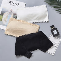 [ruibobo] Strapless thread cotton strapless with breast pad for girls with bottom ssiere and buttoned underwear