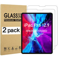 (2 แพ็ค) กระจกนิรภัยสำหรับ Apple iPad Pro 12.9 2018 2020 2021 2022 Anti-Scratch แท็บเล็ตป้องกันหน้าจอฟิล์ม-Kouzuo