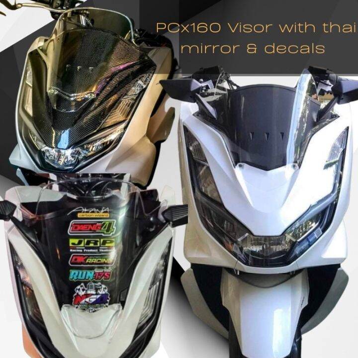 PCX 160 clear visor windshield w THAI MIRROR W BUTAS Thai Concept
