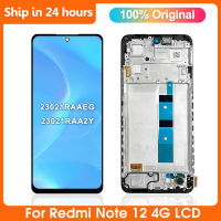 ต้นฉบับสำหรับเหมาะสำหรับ Xiaomi R Edmi หมายเหตุ12จอแสดงผล LCD ที่มีกรอบหน้าจอสัมผัส Digitizer สมัชชาเปลี่ยนสำหรับ R Edmi หมายเหตุ12จอแสดงผล