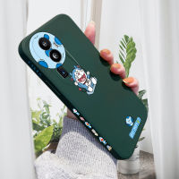 HP เคสสำหรับ OPPO Reno10 Pro + 5G เคสการ์ตูนพื้นที่ Doraemn แมวอะนิเมะเคสโทรศัพท์ดีไซน์ด้านข้างรูปแบบขอบสี่เหลี่ยมของเหลวปลอกซิลิโคนคลุมทั้งหมดเคสกล้อง