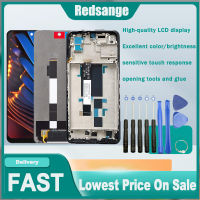 Redsange หน้าจอ LCD 6.6นิ้วของแท้สำหรับ Xiaomi Poco X3 GT 21061110AG หน้าจอ LCD ประกอบดิจิไทเซอร์จอแสดงผล LCD แบบสัมผัสหน้าจอพร้อมกรอบกลางสำหรับหน้าจอ Xiaomi Poco X3 GT