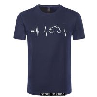 Shirts Popular Japan Motorcycles Heartbeat Hipster Tshirt Men Boyfriend Cool Christmas Gift