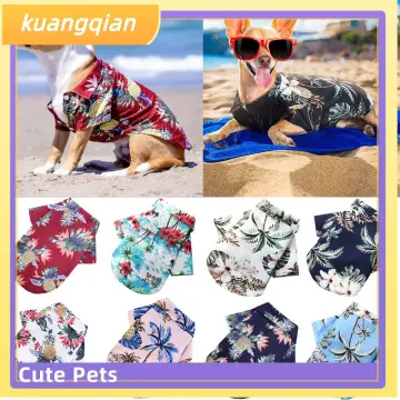  ZHANG Summer Dog Shirts, pet Vests with Letters Printed with  Various Patterns, Trendy Dog Clothes, Puppy Clothes, pet Clothes (Color :  White, Size : S) : Pet Supplies