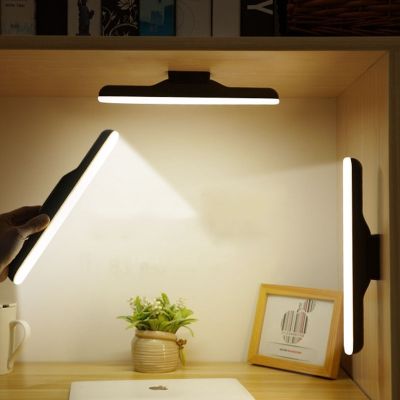 【CC】 New Desk Lamp Hanging Magnetic Table Lamps Chargeable Stepless Dimming Cabinet Lights Indoor Night for Closet Wardrobe