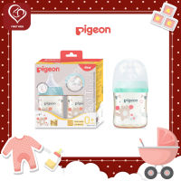 Pigeon ขวดนม PPSU Hooray Cat160 มล. จุกซอฟท์ทัช SS P2 (สีชา)