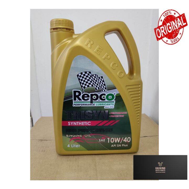 Repco Engine Oil Repco Trisyn 10W/40 API SN Plus Semi Synthetic High