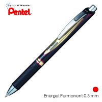 Pentel ปากกาหมึกเจล เพนเทล Energel "หมึกกันน้ำ" 0.5mm - หมึกสีแดง