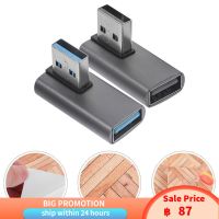 Dreamhigher 2PCS USB 90 องศาอะแดปเตอร์ USB อะแดปเตอร์ USB 30 ตัวผู้ตัวแปลงเพศหญิง