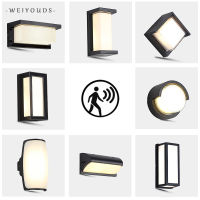 Led Outdoor Wall Light Waterproof IP65 Motion Sensor Led Outdoor Lighting Porch Lights Balcony Garden Lights Outdoor Wall Lamp