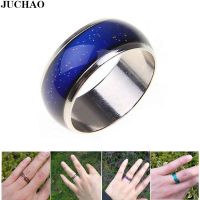 ✘ hutangbq JUCHAO Anillos Mujer 6mm Jewelry Changing Color Rings Feeling Emotion Temperature Anel