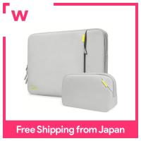 Tomtoc เคสคอมพิวเตอร์สำหรับ13นิ้ว MacBook Air M2 M1 2022-2018/13นิ้ว MacBook Pro 2022 M2 M1-2016/13-12.3นิ้ว Surface Pro 360 ° ป้องกันกันกระแทกแล็ปท็อปด้านในกระเป๋าสีเทา