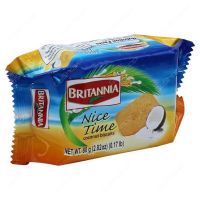 Indian Snack?(x3) Britannia Nice Time Coconut Biscuit 80g