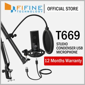 FIFINE T669 USB Microphone Bundle with Arm Stand & Shock