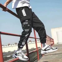 ♛❈▩ Trousers mens summer thin trendy brand trousers loose large size Japanese Korean style trendy cotton overalls casual trousers