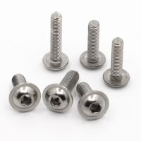 M2 M2.5 M3 M4 M5 M6 M8 ISO7380.2 304 Stainless Steel Hex Hexagon Socket Round Button Flange Head With Washer Collar Screw Bolt Nails Screws Fasteners