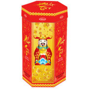 Lolita yellow texture red background candy 120g-bibica paper box