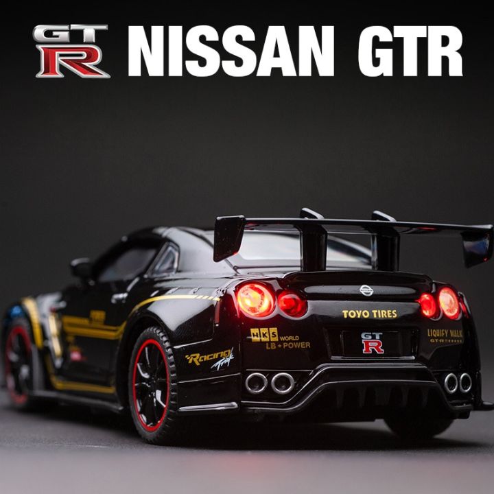 Envío Gratis, nuevo modelo de coche de aleación NISSAN GTR GT-R R3, fundido a presión