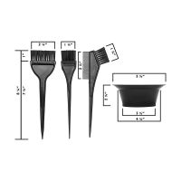 ✉☈ Hair Dye Color Brush And Bowl Set Hair Color Brush Mixing Bowl Kit Tools For Hair Tint Dying Coloring Applicator 7 Piece Set