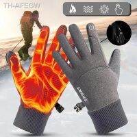 【hot】▦☃  Mens Gloves Windproof Warm Mtb Cycling Touchscreen Motorcycle Fishing Ski Non-slip