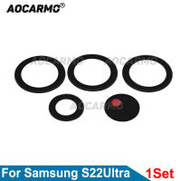 Aocarmo 1ชุดเลนส์กล้องด้านหลังสำหรับ Samsung Galaxy S22เลนส์ด้านหลังพิเศษพร้อมสติกเกอร์ S22U อะไหล่