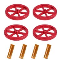 4PCS Upgraded Aluminum Hand Twist Leveling Nut with 4PCS Hot Bed Die Springs For Creality Ender 3 3 Pro Ender 5 5 Plus Pro CR-20