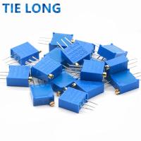 10PCS 3296 potentiometer Kit High Precision 3296W Variable Resistor 100R -1M 200R 500R 1k 2k 5K 10K 20K 50K 100K 200k 500k