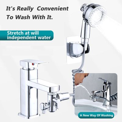 Bathroom Washbasin Multi-Function Universal Faucet Bubbler Anti-Splash Head Extender Universal Dual-Mode Water Spout