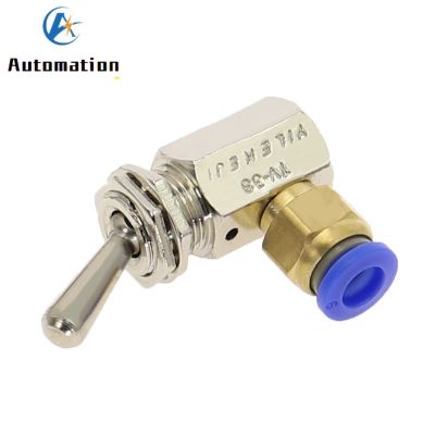 TV-3S Metal Toggles Switch 5mm Thread 2 Position 3 Way Mechanical Air Pneumatic Valve