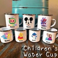 Add Name Custom Baby Enamel Mug Childrens Water Cup Personalized Mugs Creative Gifts