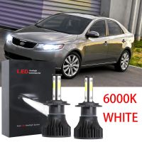 ชุดหลอดไฟหน้าฮาโลเจน LED 6000K 2013 2011 2012 แบบเปลี่ยน สําหรับ Kia Forte TD 2010 รับประกัน 10 เดือน