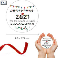 FAL 2021 Christmas Acrylic Ornaments Cute Printed Christmas Tree Hanging Ornament With Ribbon Home Restaurant Decor