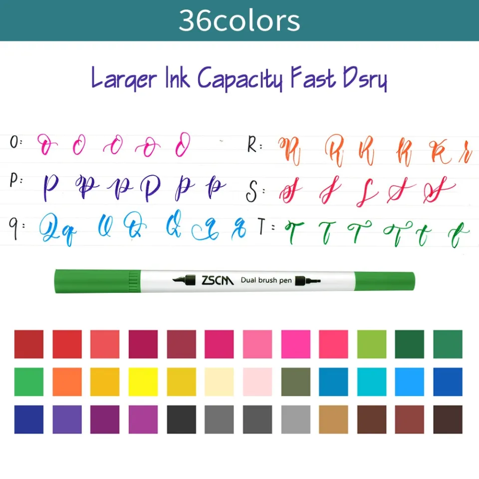 ZSCM12/24/36/160 /132/120Colors Dual Brush Markers Pens Colored Pencil  Watercolor Art Markers Fineliner