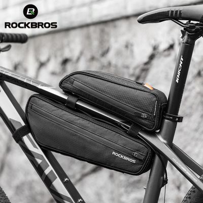 ROCKBROS กระเป๋ากรอบกระเป๋าหน้าหลายกระเป๋าจักรยาน MTB ชุดกระเป๋าห้อยท้ายกระเป๋าจักรยานสามเหลี่ยมกระเป๋าสะพายสำหรับจักรยานกันน้ำขนาดใหญ่ทุกวัน