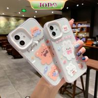 【พร้อมส่ง】เคสโทรศัพท์มือถือนิ่ม กันกระแทก ลายเค้กหมี 3 In 1 สําหรับ iPhone 13 12 11 Promax 7 8 Plus X XR XSMax SE