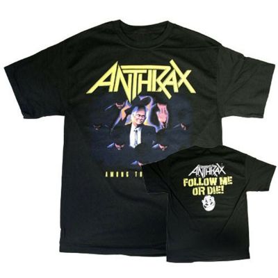 เสื้อยืด พิมพ์ลาย Anthrax Among The Living 2 Side สําหรับผู้ชาย และผู้หญิง