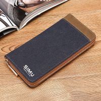 [COD] Manufacturers wholesale mens long new large capacity multi-card bag Korean