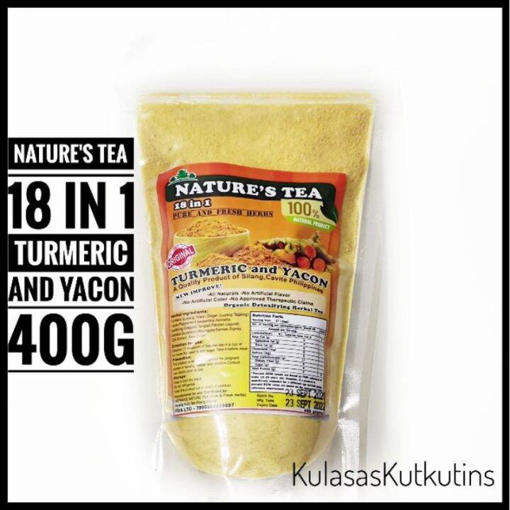 Turmeric and Yacon 18 in 1 Tea 400grams Lazada PH