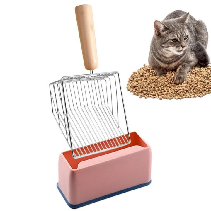 yf-cats-litter-shovel-non-stick-cat-scoop-with-deep-wood-handle-plated-stainless-steel-metal-scooper-poop