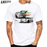 New Men Retro Turbo Rwb 993 Tshirt Vintage Harajuku Sport Car White Tees