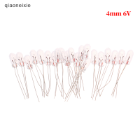 qiaoneixie 20ชิ้นขนาดเล็ก3/4มม. 6V 12V หลอดไฟไส้หลอดหลอดไส้ข้าวแบบเอดิสัน