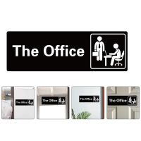 Sign Office Door The Business Adhesive Wall Stores Vintage White Nameplate Out Conference Room Businesses Shut Holders Plate