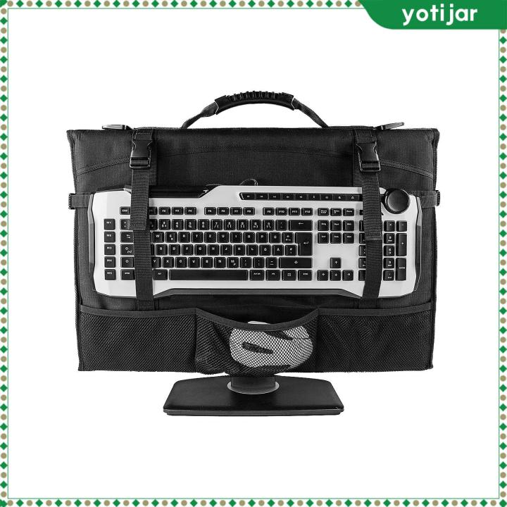 yotjar-จอคอมพิวเตอร์กระเป๋าเดินทาง-จอภาพหลายช่องฝาครอบกันฝุ่น