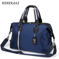 REREKAXI Large Capacity Mens Travel Bag Women Waterproof Nylon Hand Luggage Bag Multifunction Travel Duffle Bags Packing Cubes