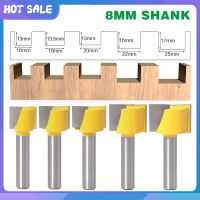 8MM Shank Slottingด้านล่างตัดแต่งเครื่องเครื่องตัดมิลลิ่งงานไม้แกะสลักเครื่องมือ