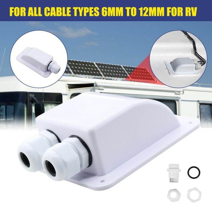 new-roof-wire-entry-gland-box-solar-panel-cable-motorhome-caravan-boat-junction-box